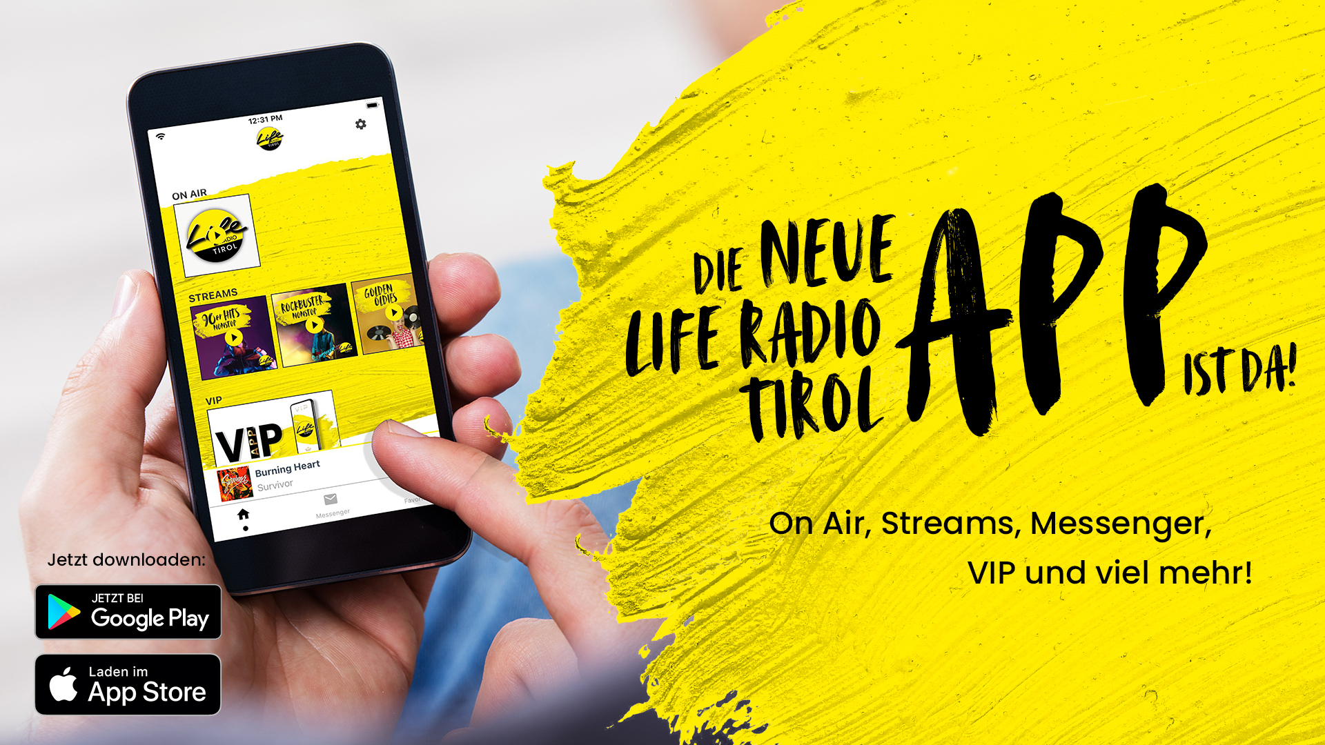 Die neue LIFE RADIO TIROLApp ist da! Life Radio Tirol